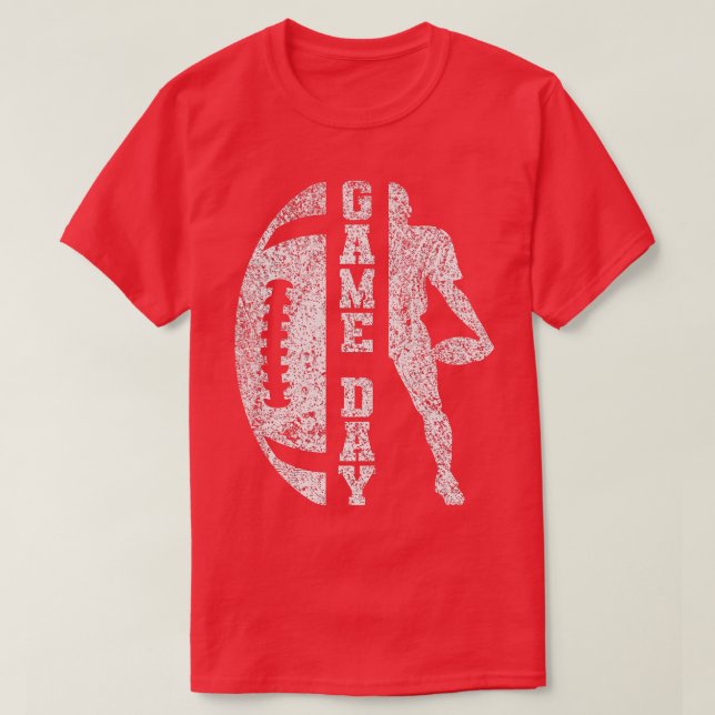 T-shirt Jour de jeu Football mignon Football Top4 (Design devant)