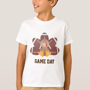 T-shirt Jour de jeu Football Turquie Plumes Brown