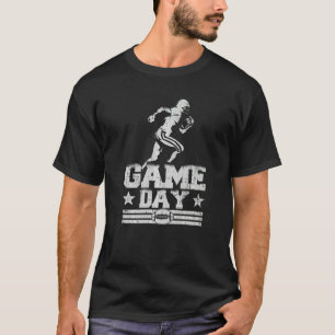 T-shirt Jour de jeu Joueur américain de football Coach Hom