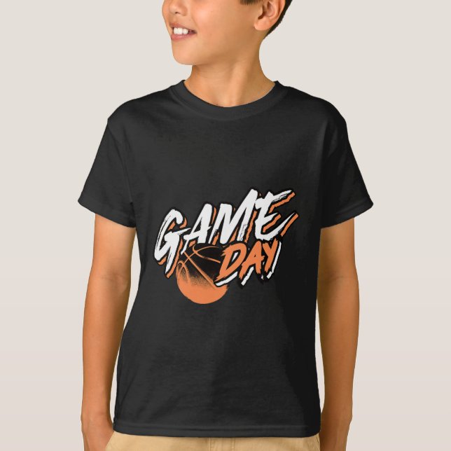 T-shirt Jour de jeu Motivation Basketball dire (Devant)