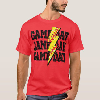 T-shirt Jour de jeu Softball, Softball Player Vintage cade