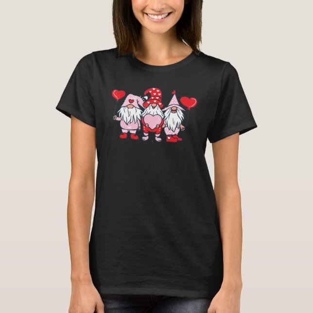 T-shirt Jour de L O V E Gnome Happy Valentineu2019s (Devant)