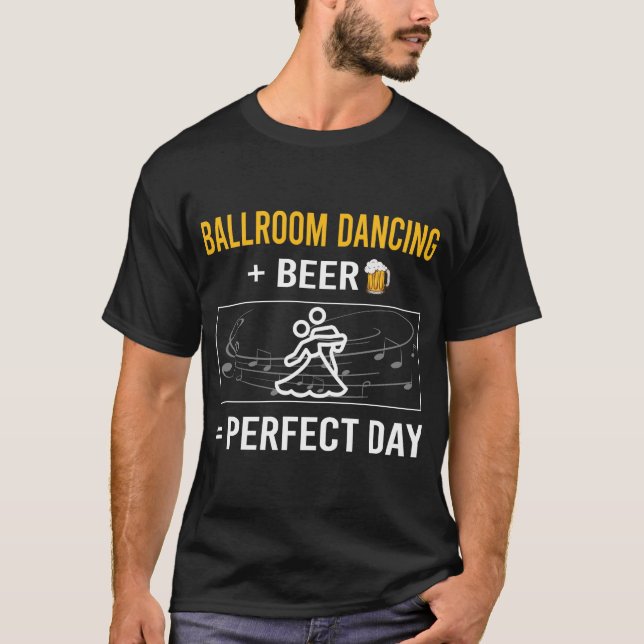 T-shirt Jour de la bière Danse de salon (Devant)