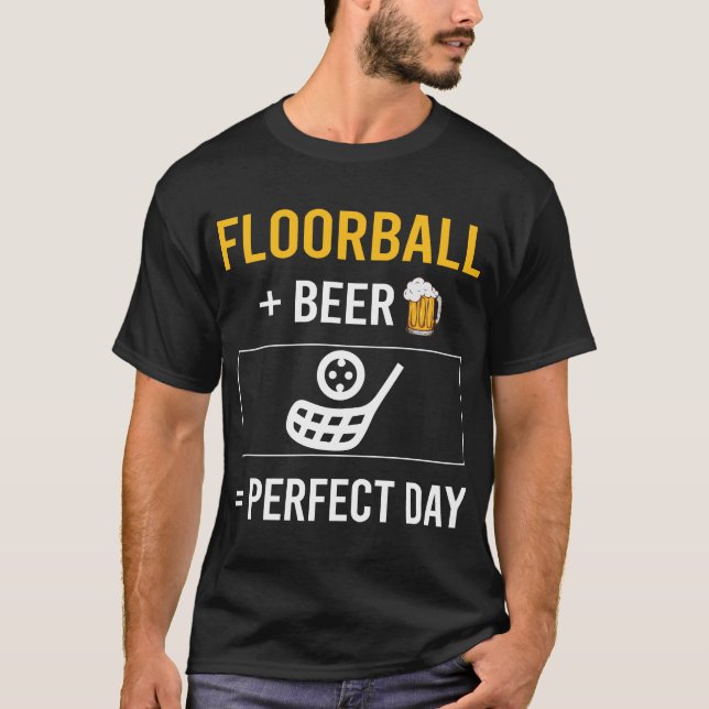 T-shirt Jour de la bière Floorball (Devant)