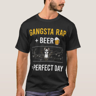 T-shirt Jour de la bière Gangsta Rap Rapping Rapper