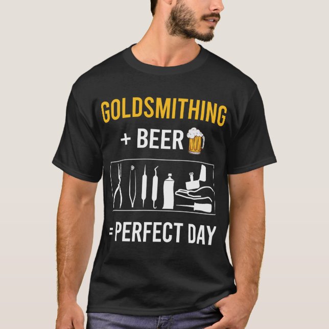 T-shirt Jour de la bière Goldsmithing Goldsmith (Devant)