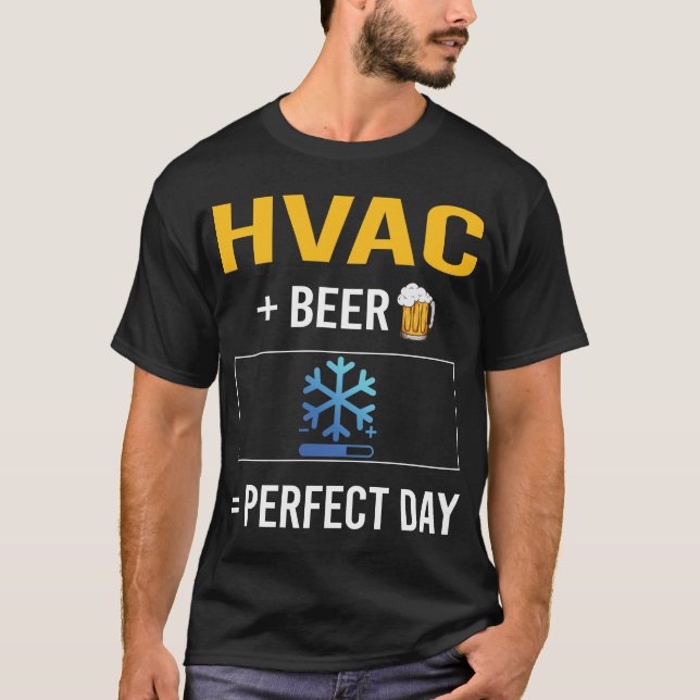 T-shirt Jour de la bière HVAC (Devant)