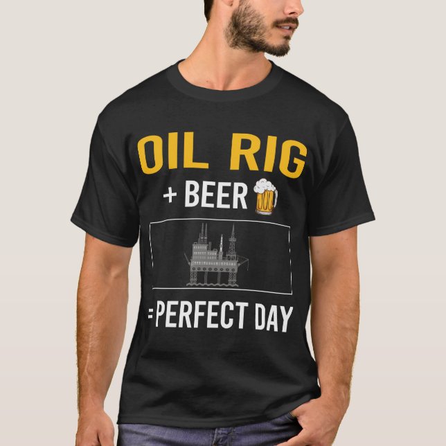 T-shirt Jour de la Bière Rig Roghneck Offshore (Devant)