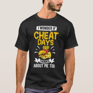T-shirt Jour de la Cheat Aliments Entraînement Citations F