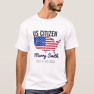 T-shirt Jour de la citoyenneté américaine - Fier d'être un