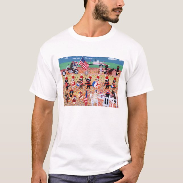 T-shirt Jour de la Déclaration d'Indépendance Labradors ! (Devant)