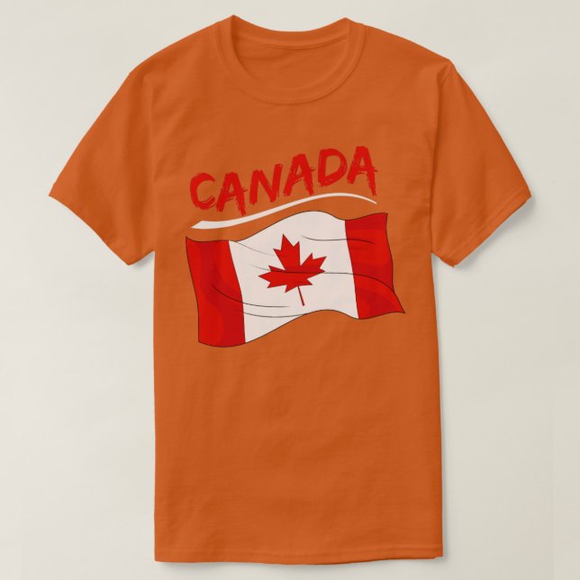 T-shirt Jour de la Feuille d'érable Canada Drapeau canadie (Design devant)