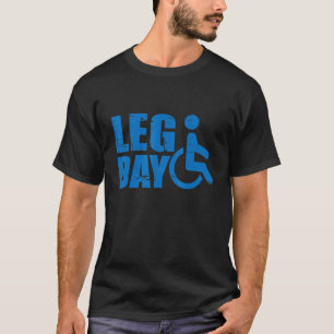 T-shirt Jour de la Jambe Handicap fauteuil roulant