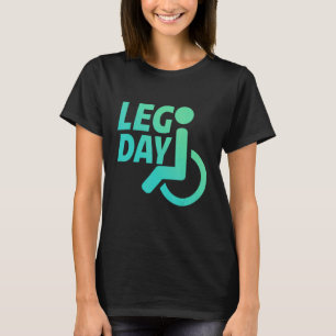 T-shirt Jour de la Jambe Handicap fauteuil roulant