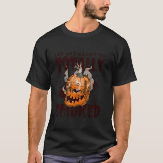 T-shirt Jour de la Jambe Hauning Funny Halloween Gym Total