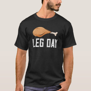 T-shirt Jour de la Jambe Thanksgiving Costume pèlerin Jou