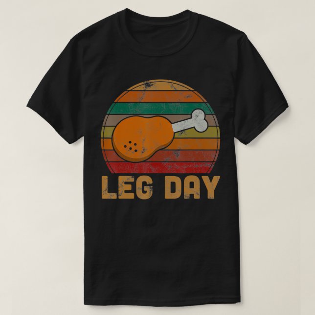T-shirt Jour de la Jambe Thanksgiving Turquie Cadeaux de l (Design devant)