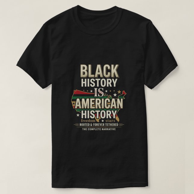 T-shirt Jour de la Juneteenth - histoire des Noirs afro-am (Design devant)