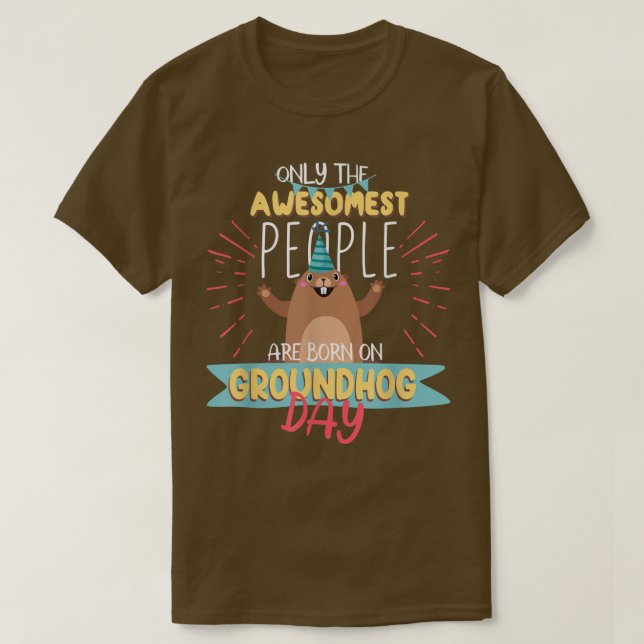 T-shirt Jour de la marmotte Anniversaire 2021 Cadeaux aux  (Design devant)
