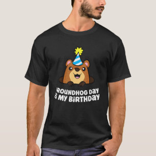 T-shirt Jour de la marmotte est mon Amour d'anniversaire