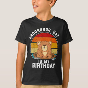T-shirt Jour de la marmotte est mon anniversaire - 2 févri