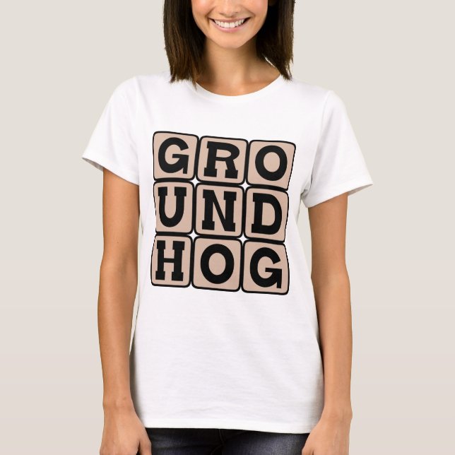 T-shirt Jour de la marmotte, Fête (Devant)