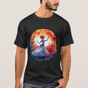T-shirt Jour De La Mort Catrina Lady Crâne à sucre Dia De