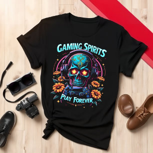 T-shirt Jour de la mort Jeu Joueur Design crâne