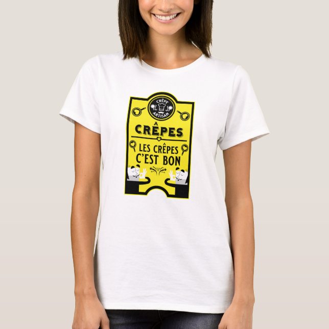 T-shirt Jour de la Pancake Mardi-Rivage (Devant)