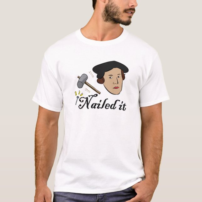 T-shirt Jour de la Réforme Martin Luther Christian Don Fun (Devant)