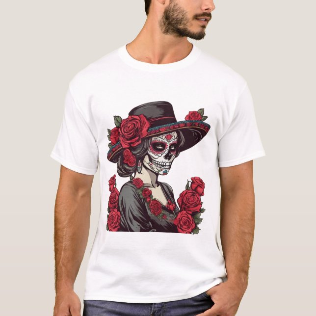 T-shirt Jour de la reine Rose morte (Devant)