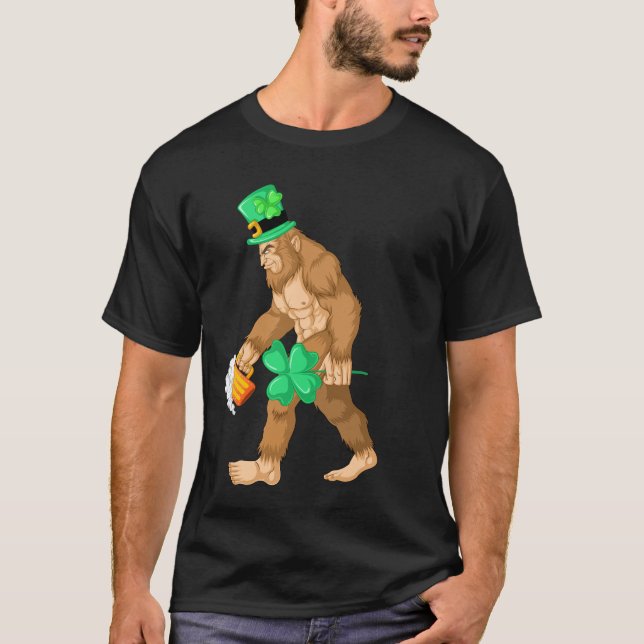 T-shirt Jour de la Saint Patrick à gros pied (Devant)