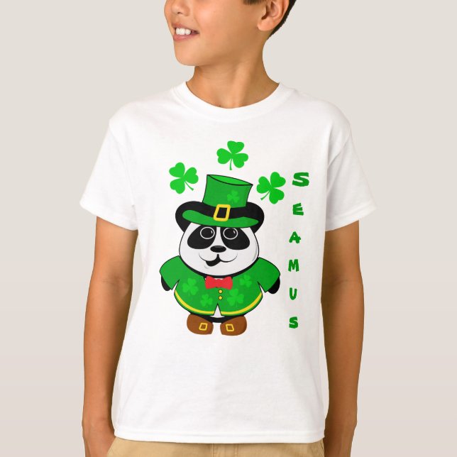 T-shirt Jour de la Saint Patrick animal mignon personnalis (Devant)