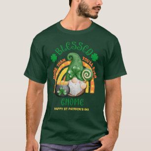 T-shirt Jour de la Saint Patrick BLESSEE Green Irish Gnome
