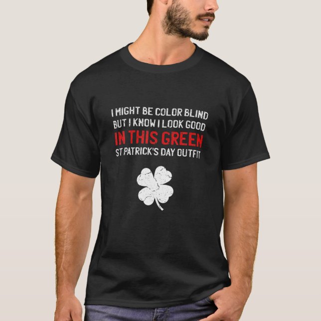T-shirt Jour de la Saint Patrick bleu couleur Sarcastique (Devant)