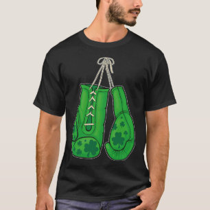 T-shirt Jour de la Saint Patrick Boxer Gants Vert Lucky Sh