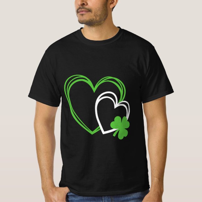 T-shirt Jour de la Saint Patrick cardiaque (Devant)