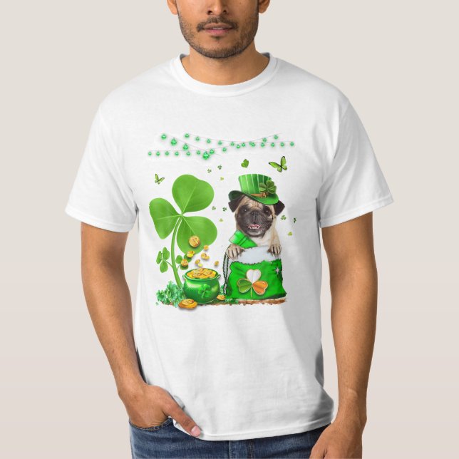 T-shirt Jour de la Saint Patrick Carlin Lover irlandais (Devant)