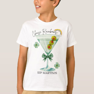 T-shirt Jour de la Saint-Patrick Chassez les arcs-en-ciel