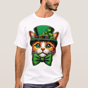 T-shirt Jour de la Saint-Patrick chaton mignon