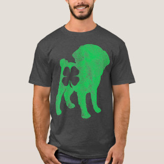 T-shirt Jour de la Saint Patrick Chien Carlin Shamrock Hom