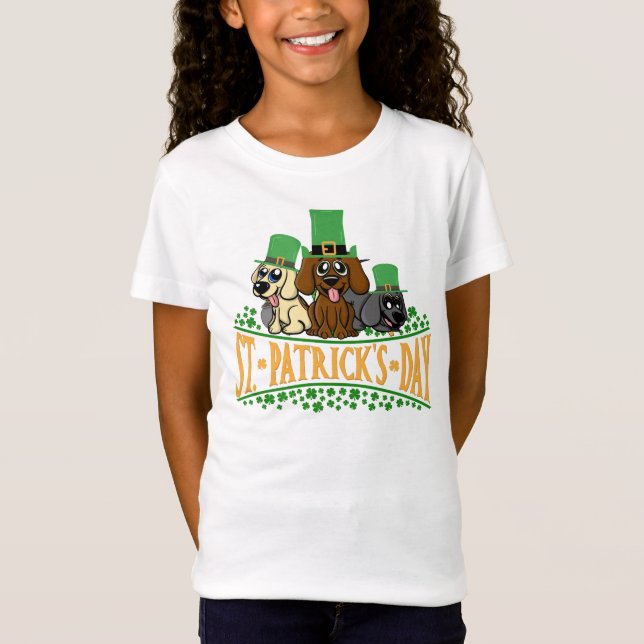 T-Shirt Jour de la Saint Patrick Chiens de la Saint-Patric (Devant)