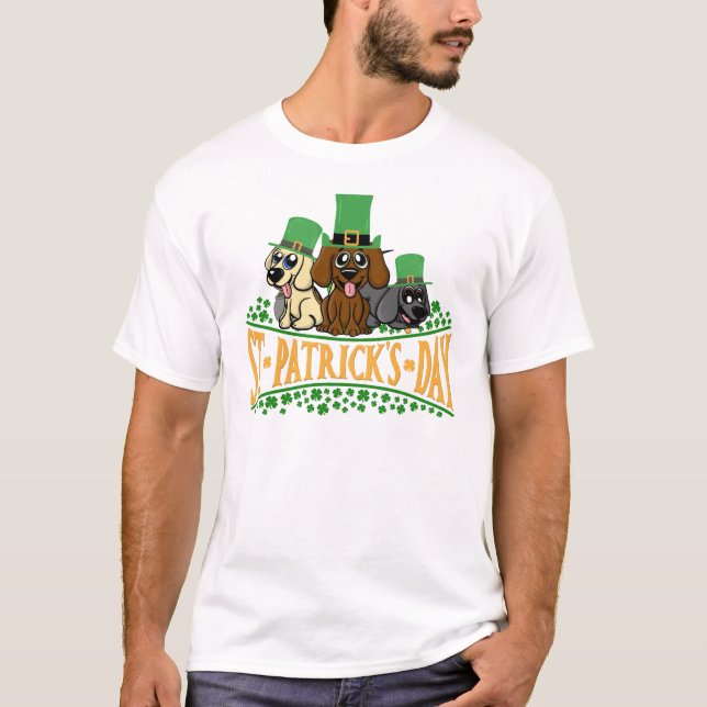 T-shirt Jour de la Saint Patrick Chiens de la Saint-Patric (Devant)