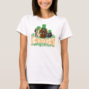 T-shirt Jour de la Saint Patrick Chiens de la Saint-Patric