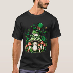 T-shirt Jour de la Saint Patrick Cottagecore Grenouille Es