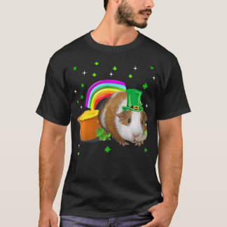 T-shirt Jour de la Saint Patrick Cute Guinée Cochon Shamro