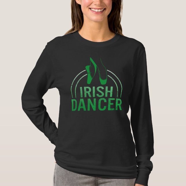 T-shirt Jour de la Saint Patrick Danseur irlandais Lucky D (Devant)