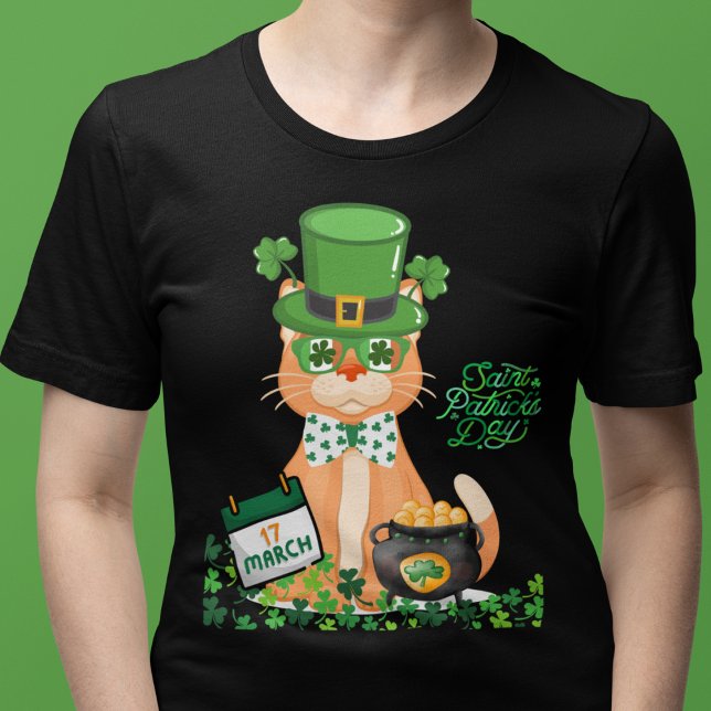 T-shirt Jour de la Saint Patrick de chats irlandais (Créateur téléchargé)