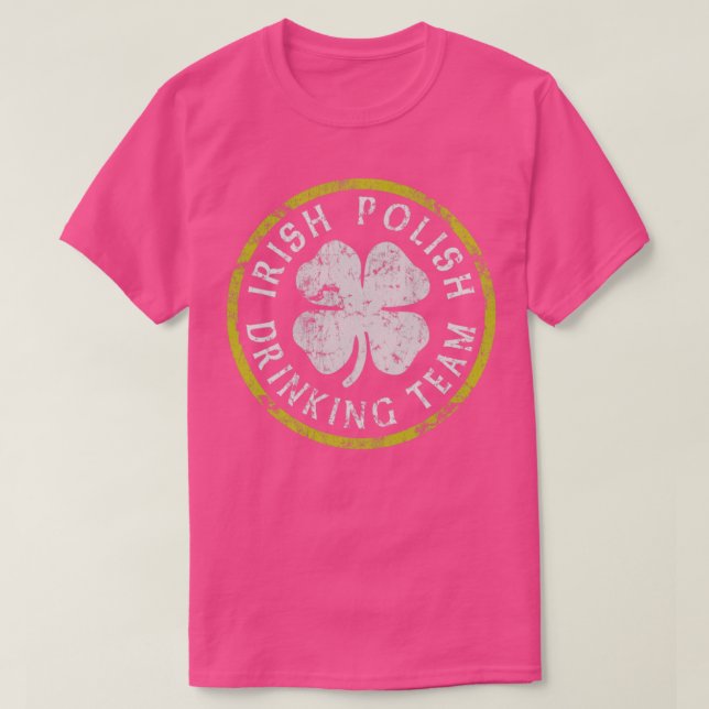T-shirt Jour de la Saint Patrick de l'équipe de boisson ir (Design devant)