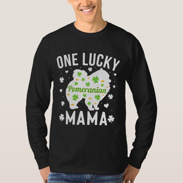 T-shirt Jour de la Saint Patrick de Mama Poméranie (Devant)